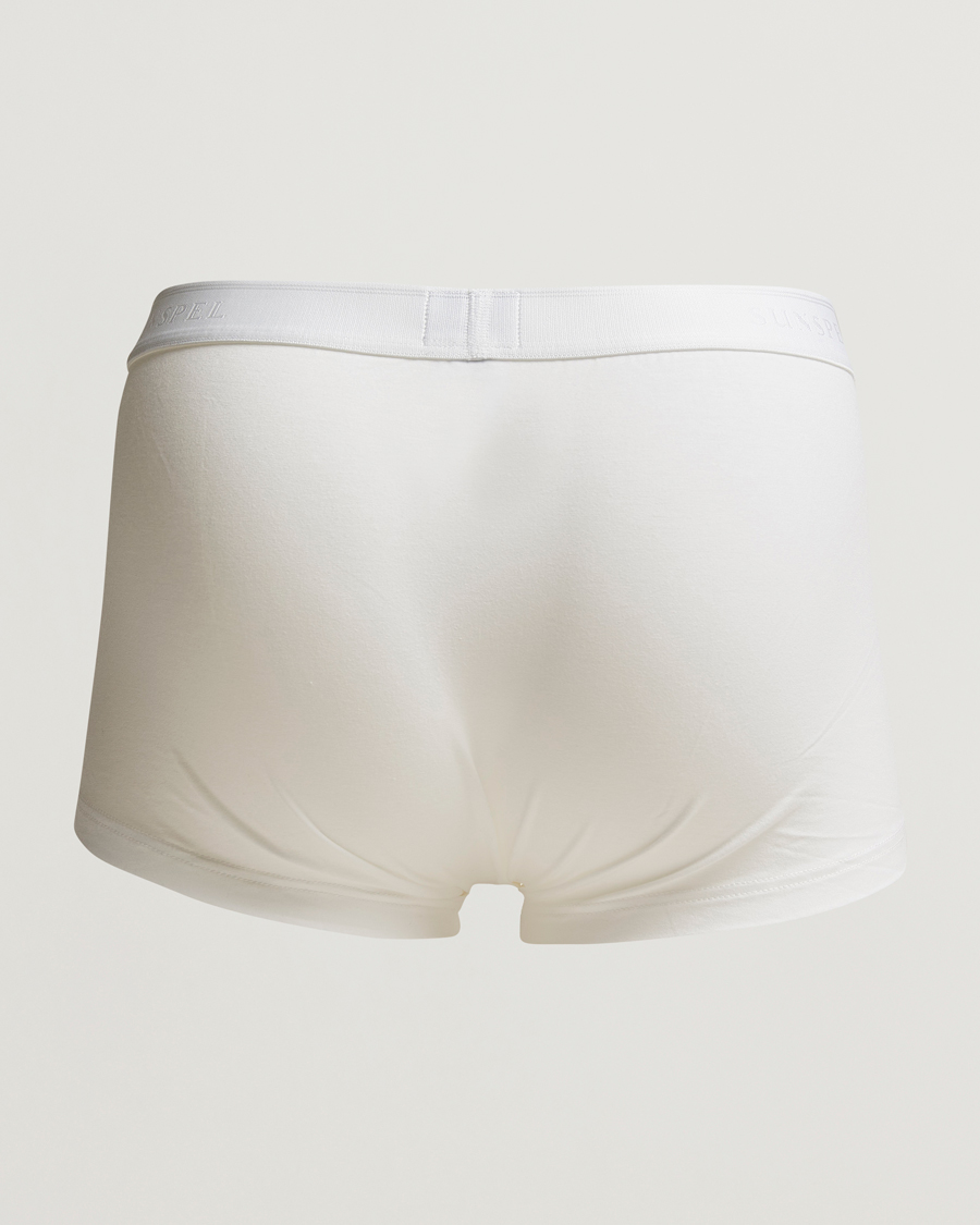 Herren | Best of British | Sunspel | 2-Pack Cotton Stretch Trunk White