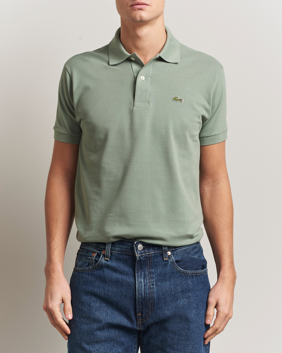 Herren | Poloshirts | Lacoste | Original Polo Piké Thyme Green