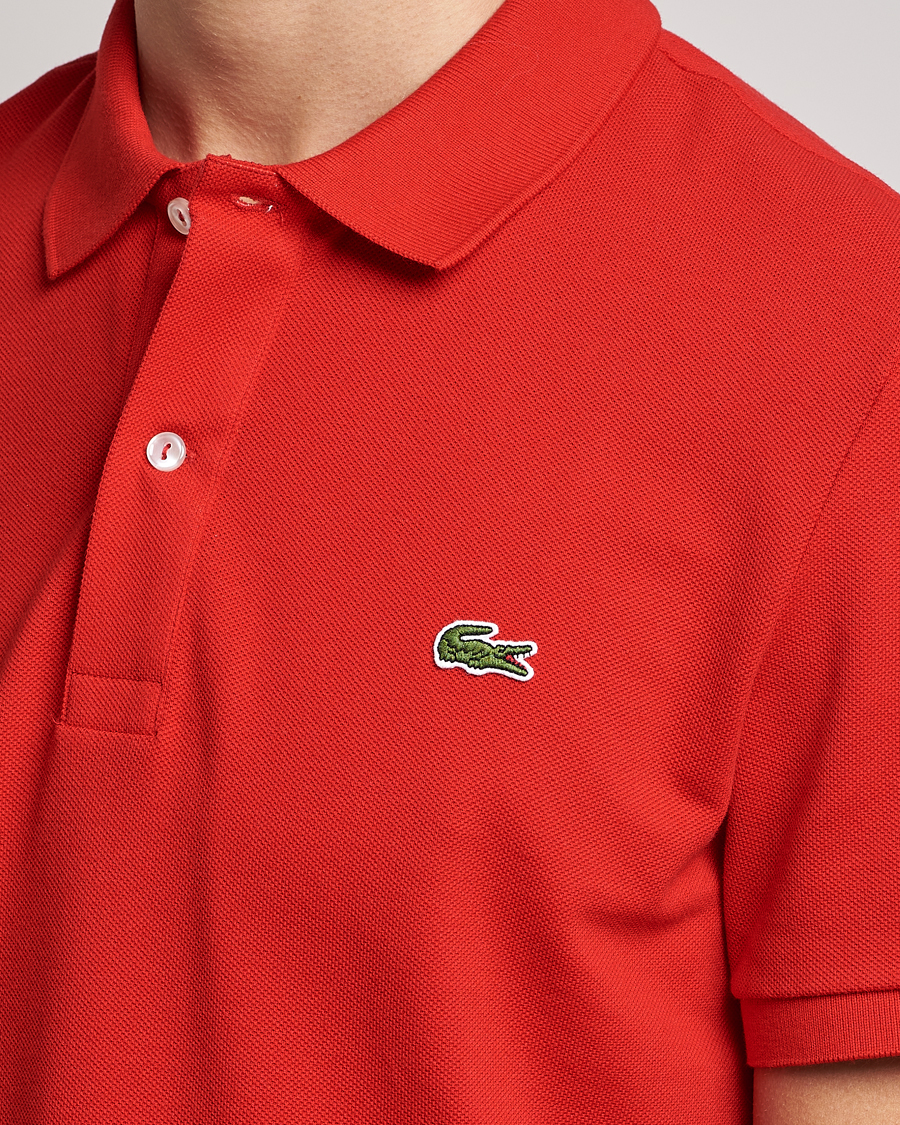 Herren | Poloshirts | Lacoste | Slim Fit Polo Piké Red