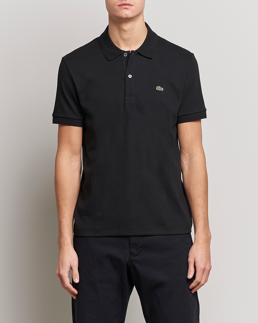 Herren | Poloshirts | Lacoste | Pima Interlock Piké Black