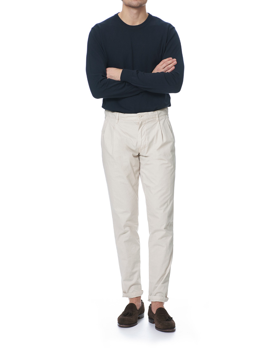 Herren | Pullover | Altea | Cotton Crew Neck Sweater Navy