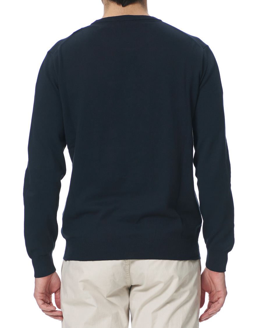 Herren | Pullover | Altea | Cotton Crew Neck Sweater Navy
