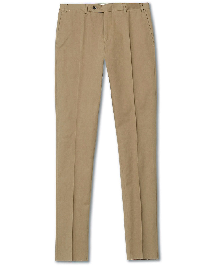 Herren | Hosen | Canali | Cotton Stretch Chino Khaki