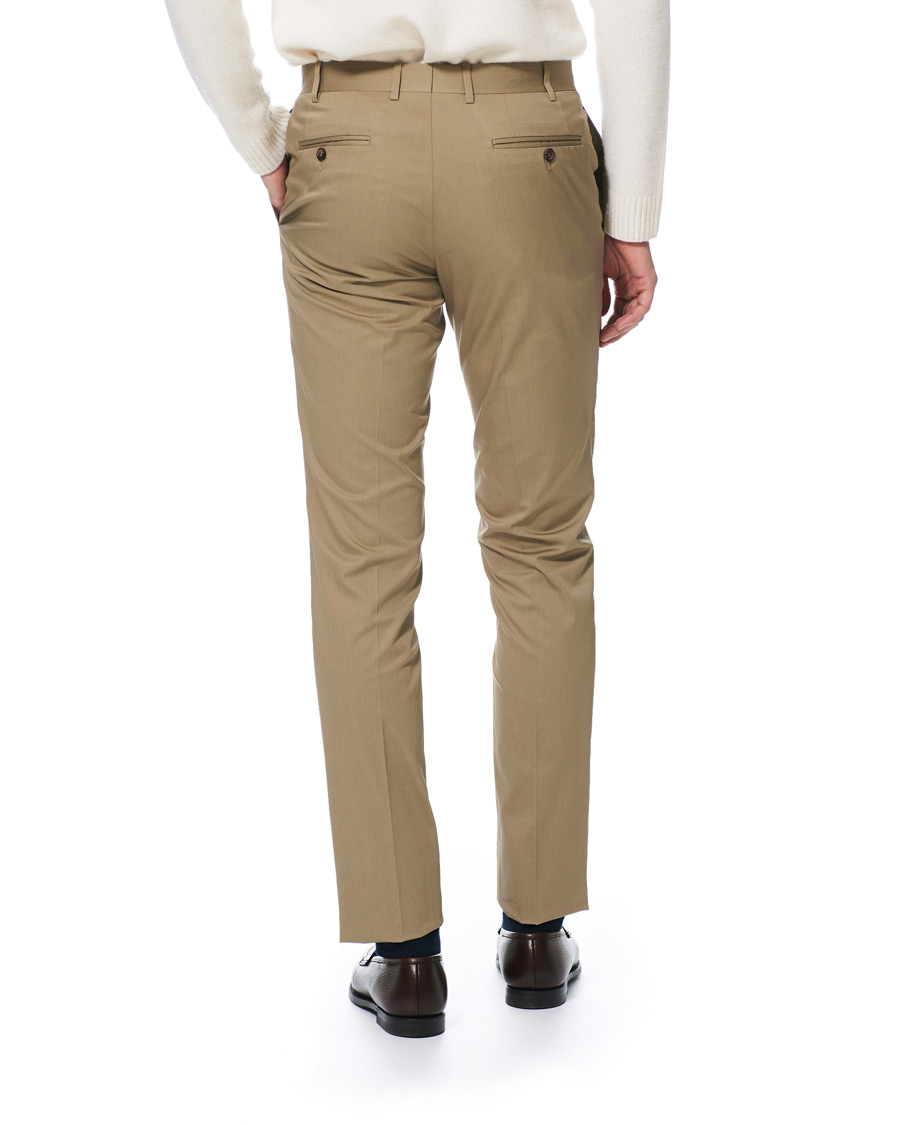 Herren | Hosen | Canali | Cotton Stretch Chino Khaki