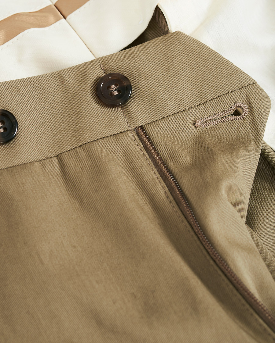 Herren | Hosen | Canali | Cotton Stretch Chino Khaki