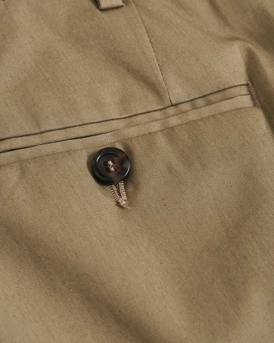Herren | Hosen | Canali | Cotton Stretch Chino Khaki