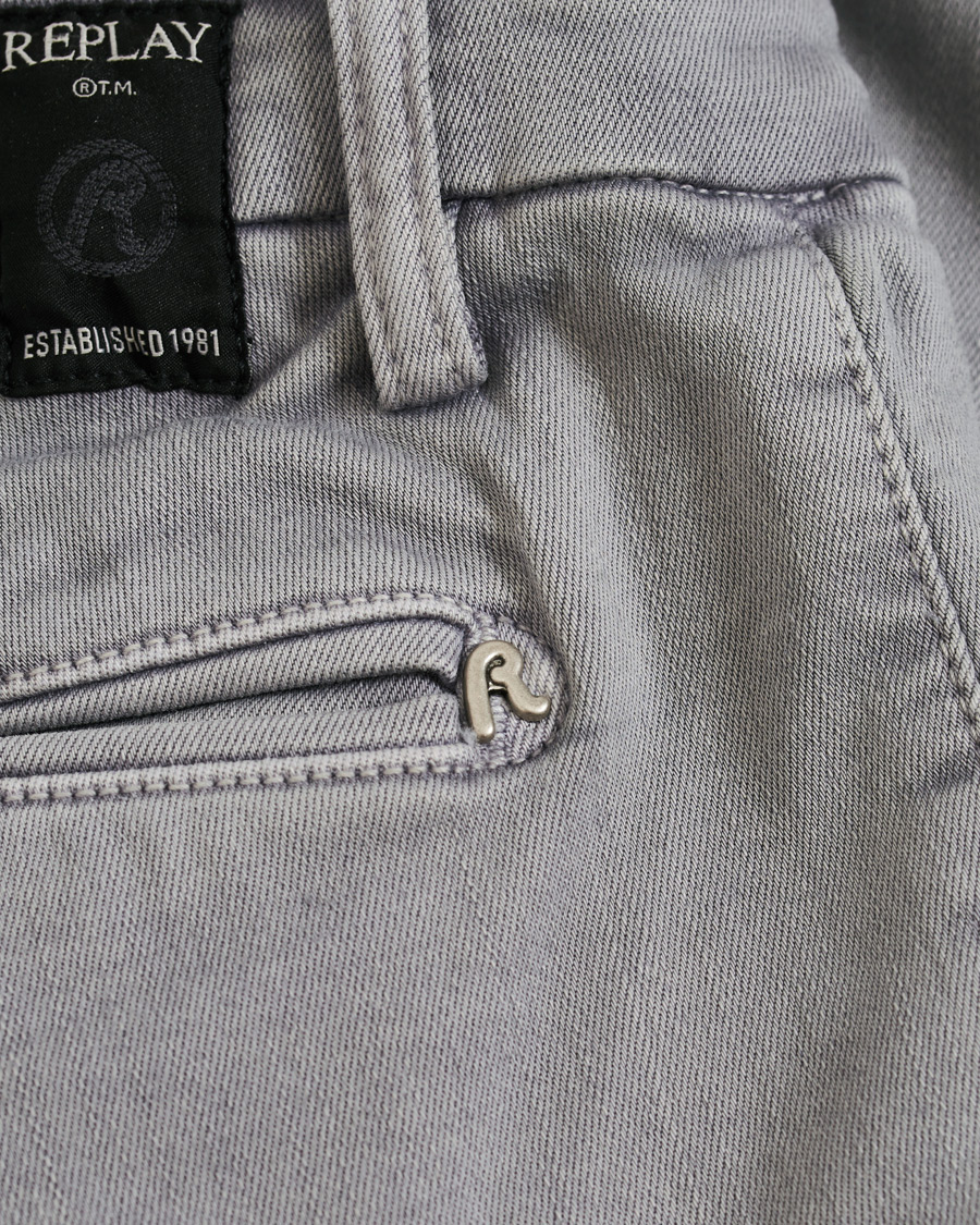 Herren | Hosen | Replay | Zeumar Hyperflex Chino Stone Grey