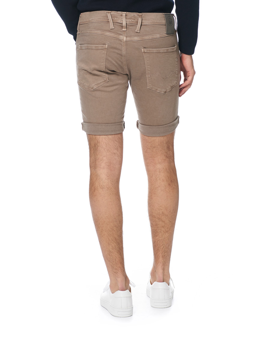 Herren | Shorts | Replay | Anbass Hyperflex Jeans Shorts Sand