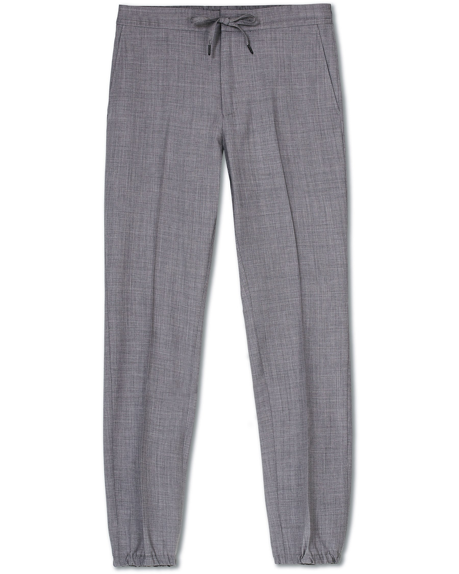 Herren | Hosen | Z Zegna | Techmerino Washable Drawstring Trousers Light Grey