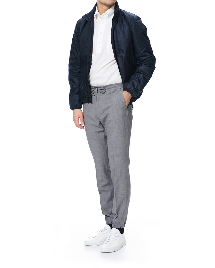 Herren | Hosen | Z Zegna | Techmerino Washable Drawstring Trousers Light Grey