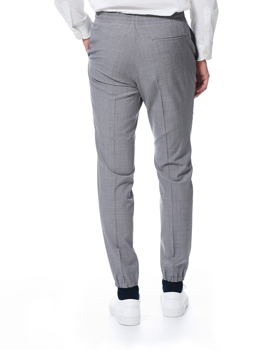 Herren | Hosen | Z Zegna | Techmerino Washable Drawstring Trousers Light Grey