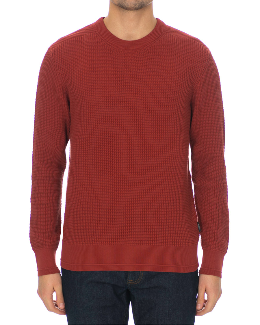 Herren | Pullover | Z Zegna | Waffle Knitted Sweater Dark Orange
