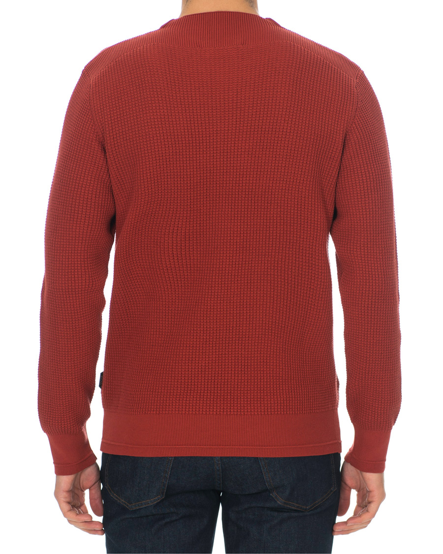 Herren | Pullover | Z Zegna | Waffle Knitted Sweater Dark Orange
