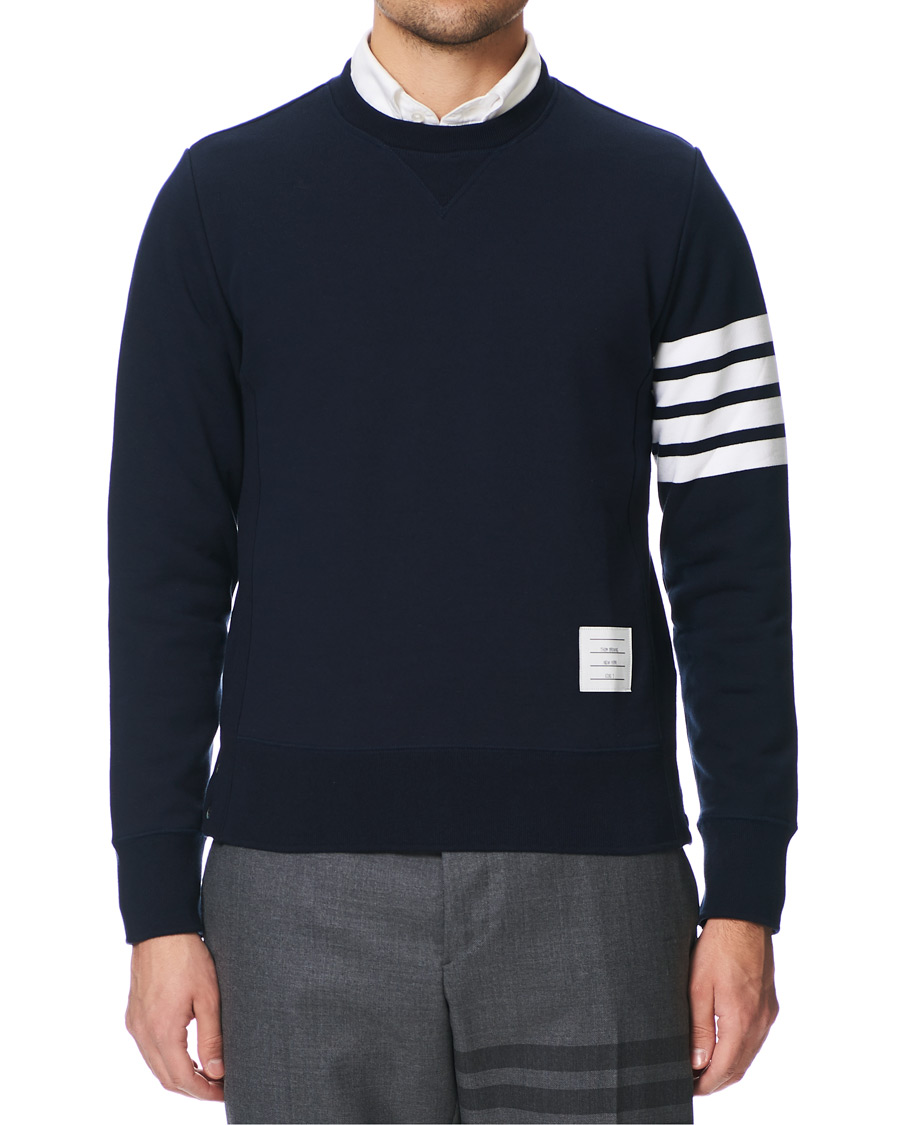 Herren | Pullover | Thom Browne | 4 Bar Classic Sweatshirt Navy