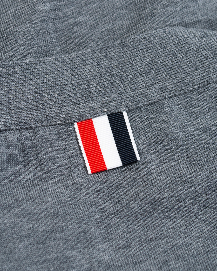 Herren | Pullover | Thom Browne | Merino Wool Cardigan Heather Grey