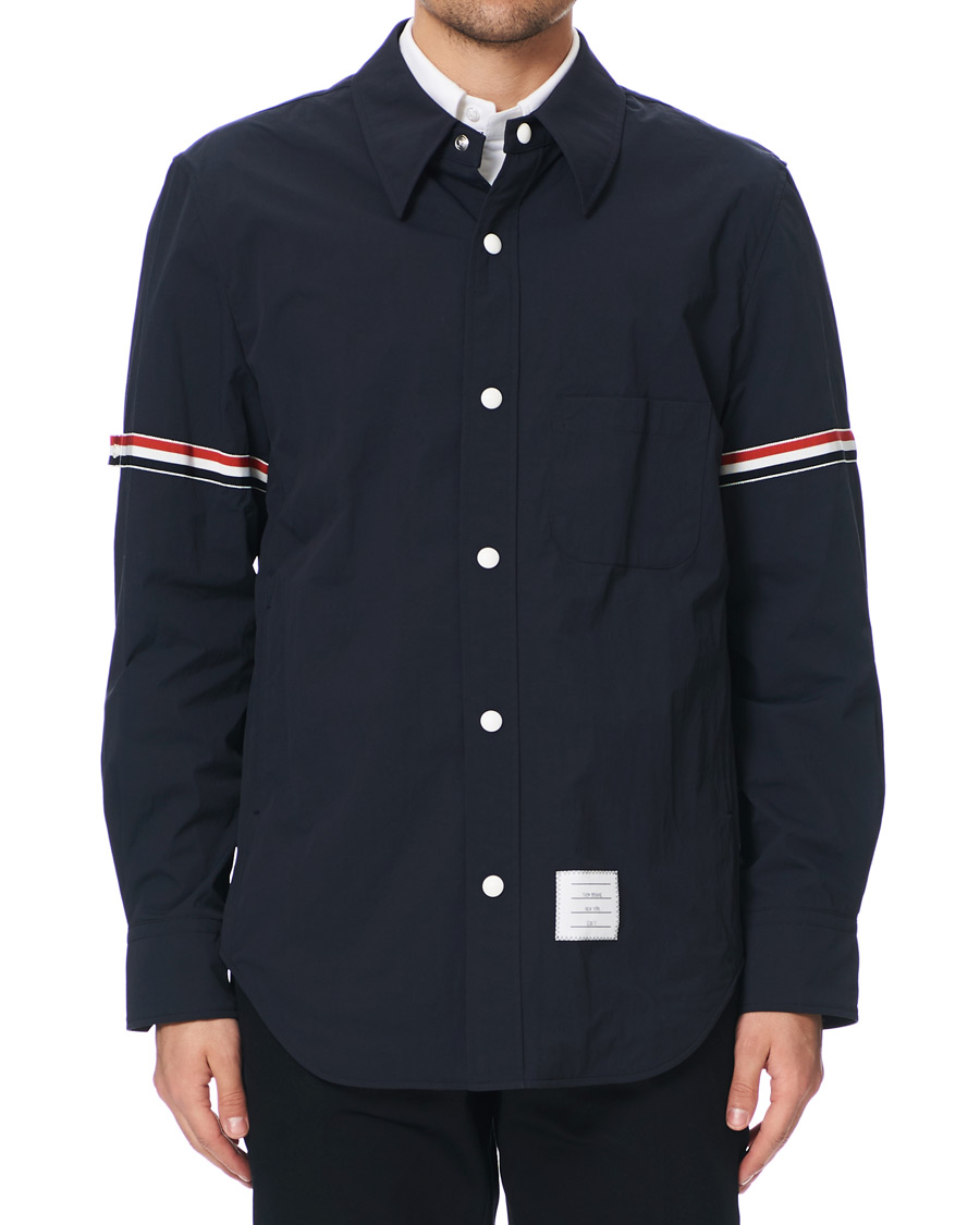 Herren | Jacken | Thom Browne | Armband Shell Nylon Shirt Jacket Navy