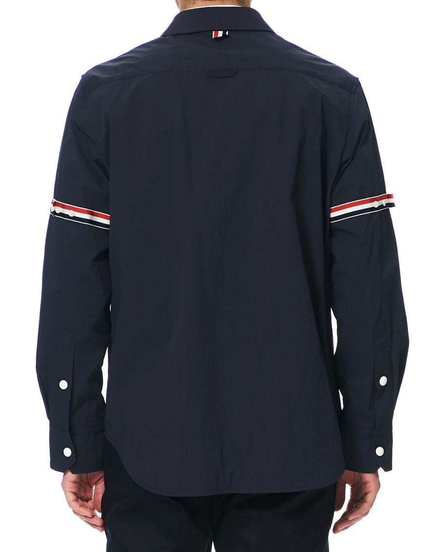 Herren | Jacken | Thom Browne | Armband Shell Nylon Shirt Jacket Navy