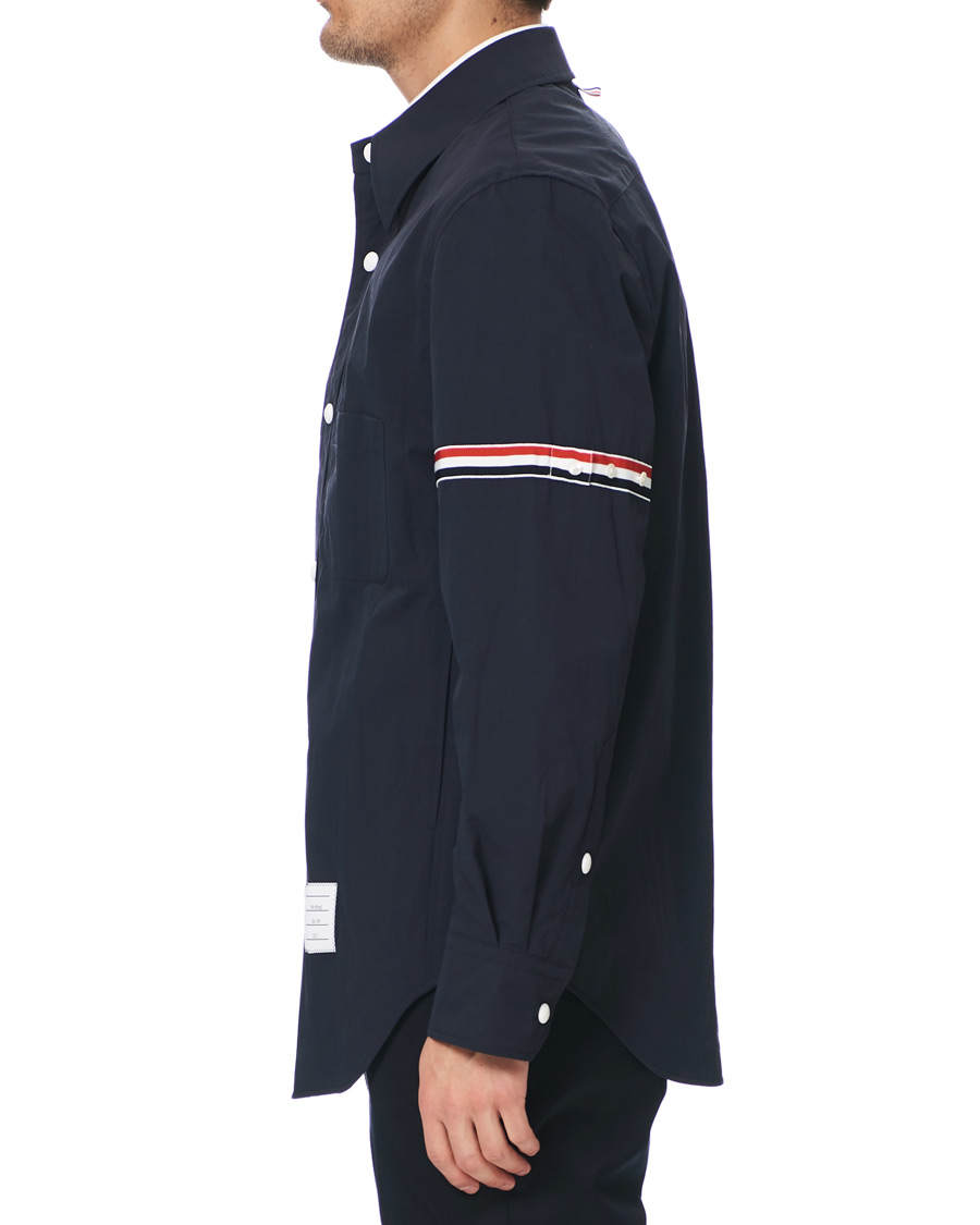 Herren | Jacken | Thom Browne | Armband Shell Nylon Shirt Jacket Navy