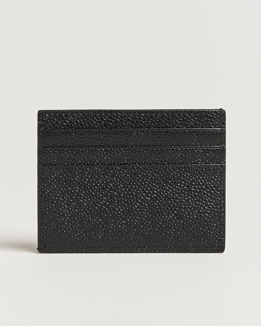 Herren | Geldbörsen | Thom Browne | Pebble Grain Single Card Holder Black