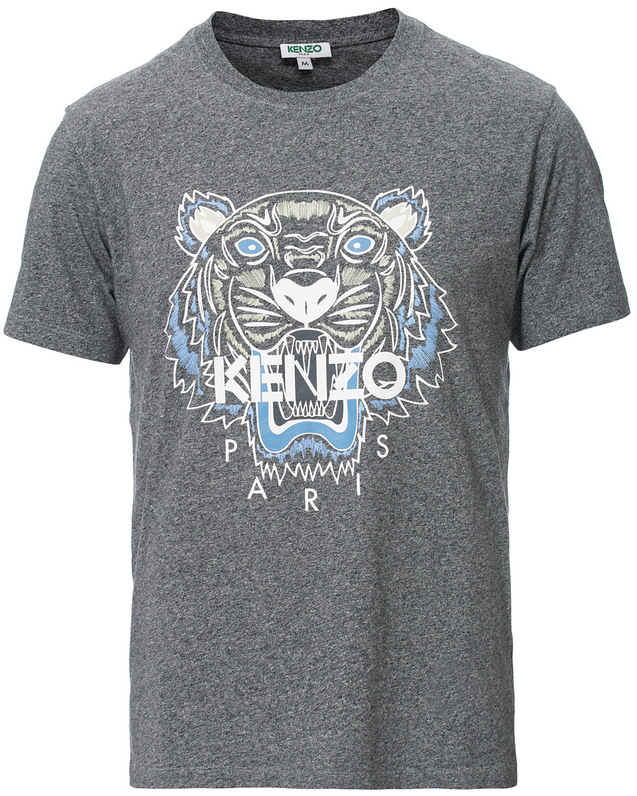 Herren | T-Shirts | KENZO | Tiger Crew Neck Tee Grey Melange