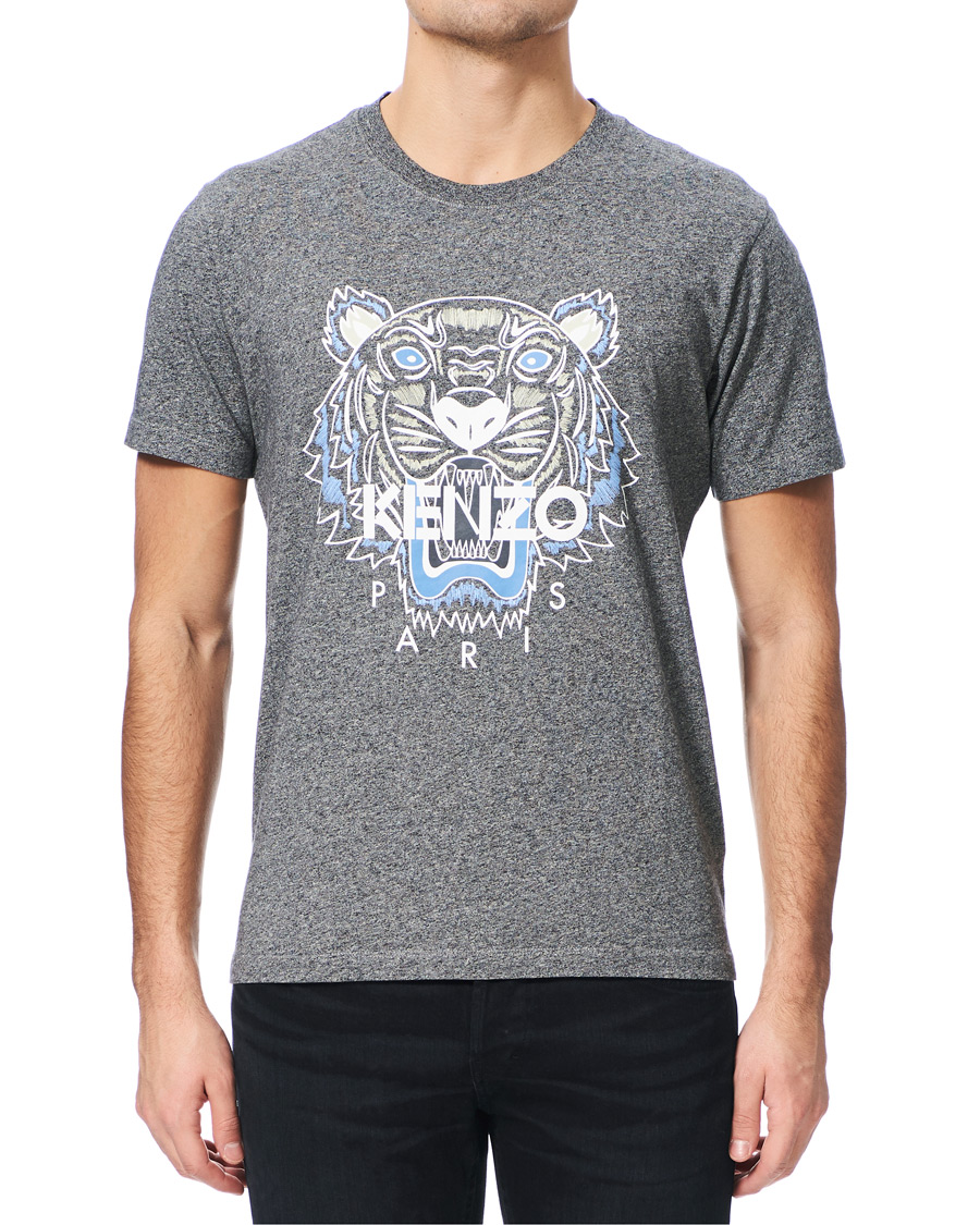 Herren | T-Shirts | KENZO | Tiger Crew Neck Tee Grey Melange