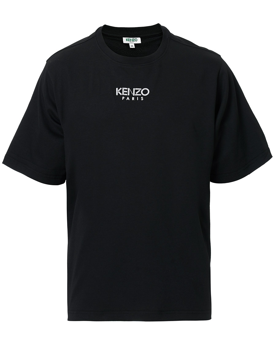 Herren | T-Shirts | KENZO | Oversized Paris Crew Neck Tee Black