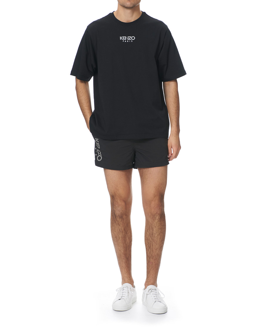 Herren | T-Shirts | KENZO | Oversized Paris Crew Neck Tee Black