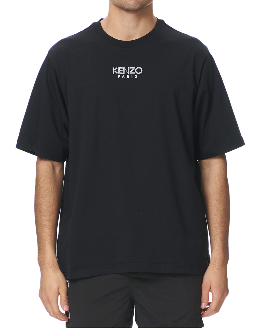 Herren | T-Shirts | KENZO | Oversized Paris Crew Neck Tee Black