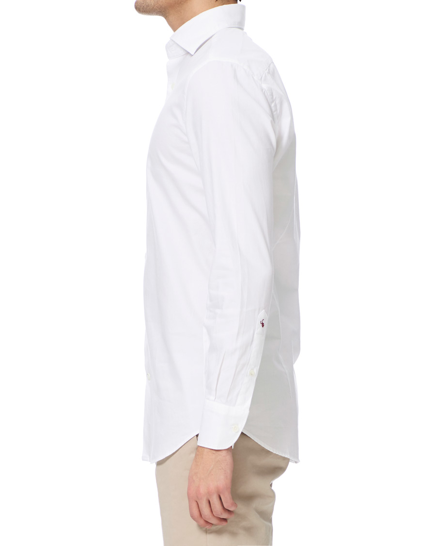 Herren | Hemden | Glanshirt | Soft Giro Inglese Cotton Shirt White