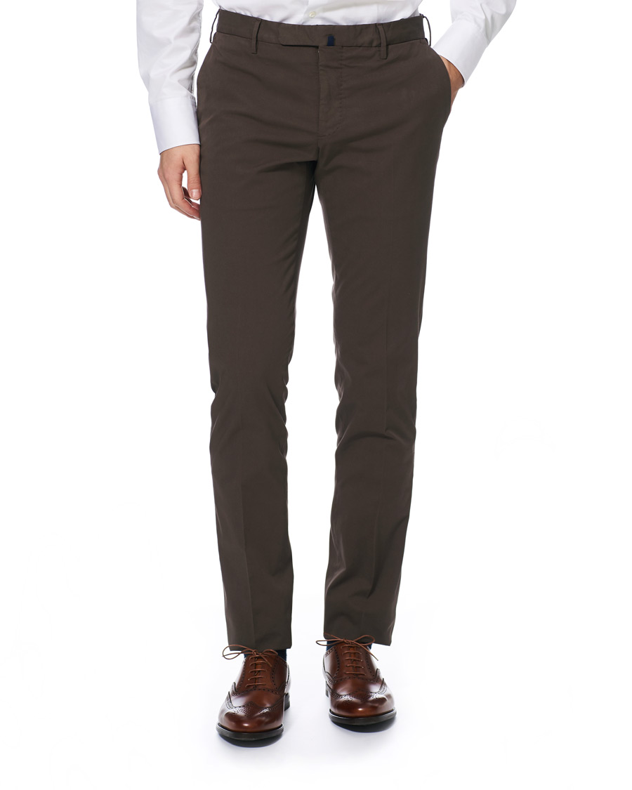Herren | Hosen | Incotex | Slim Fit Stretch Chinos Dark Brown