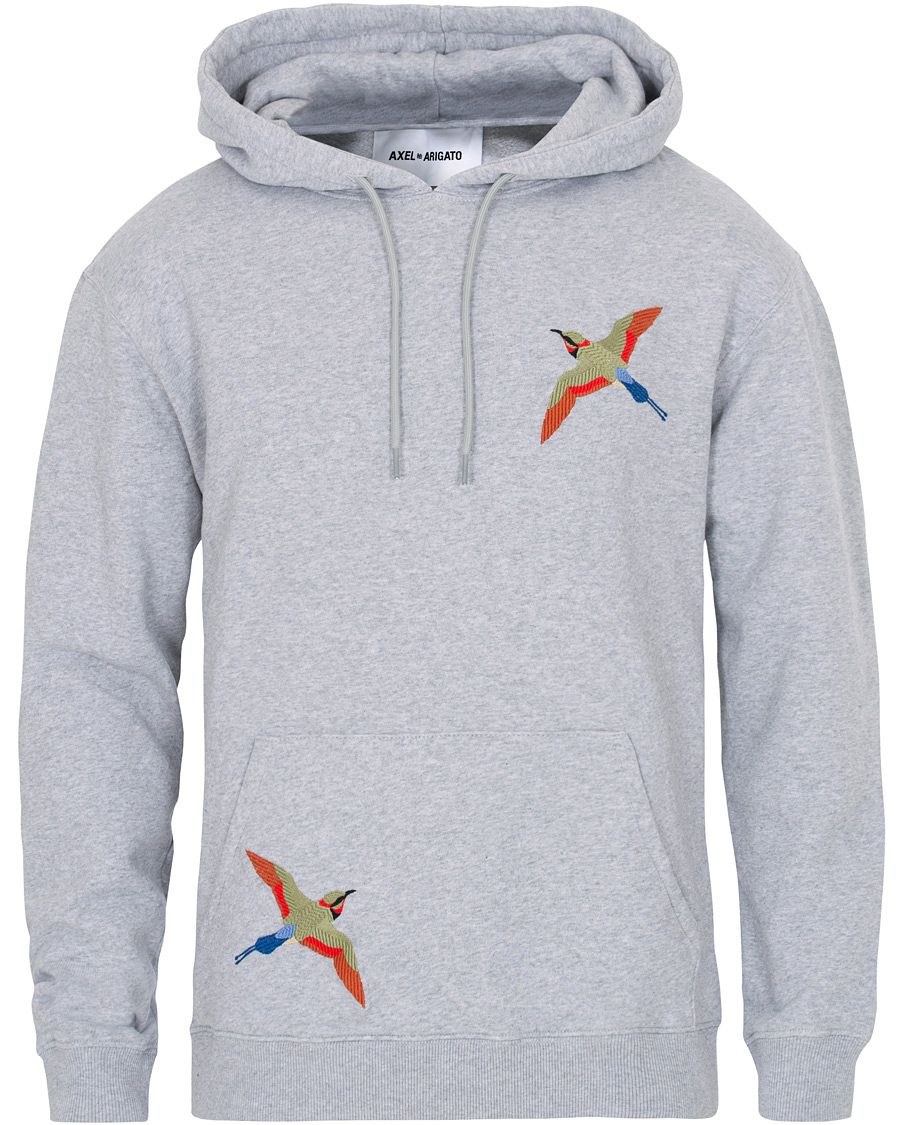 Herren | Pullover | Axel Arigato | Bird Hoodie Pale Grey Melange