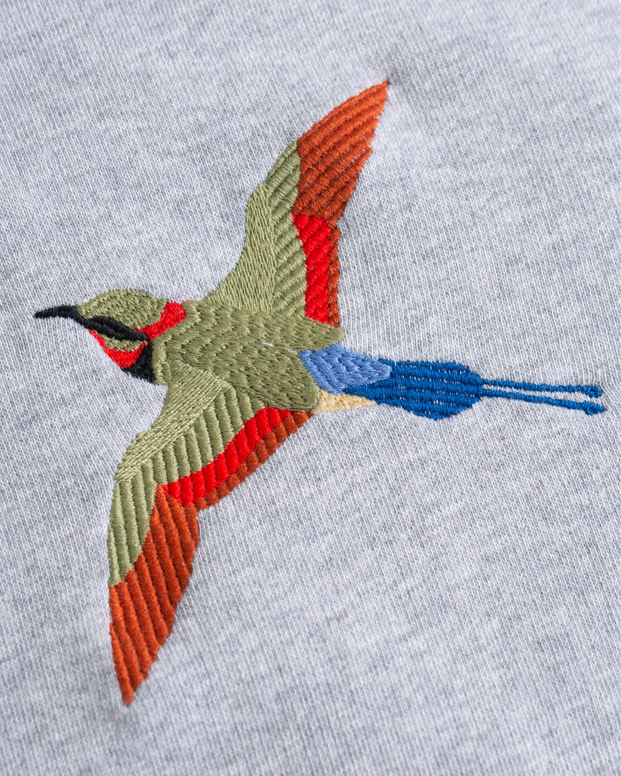 Herren | Pullover | Axel Arigato | Bird Hoodie Pale Grey Melange