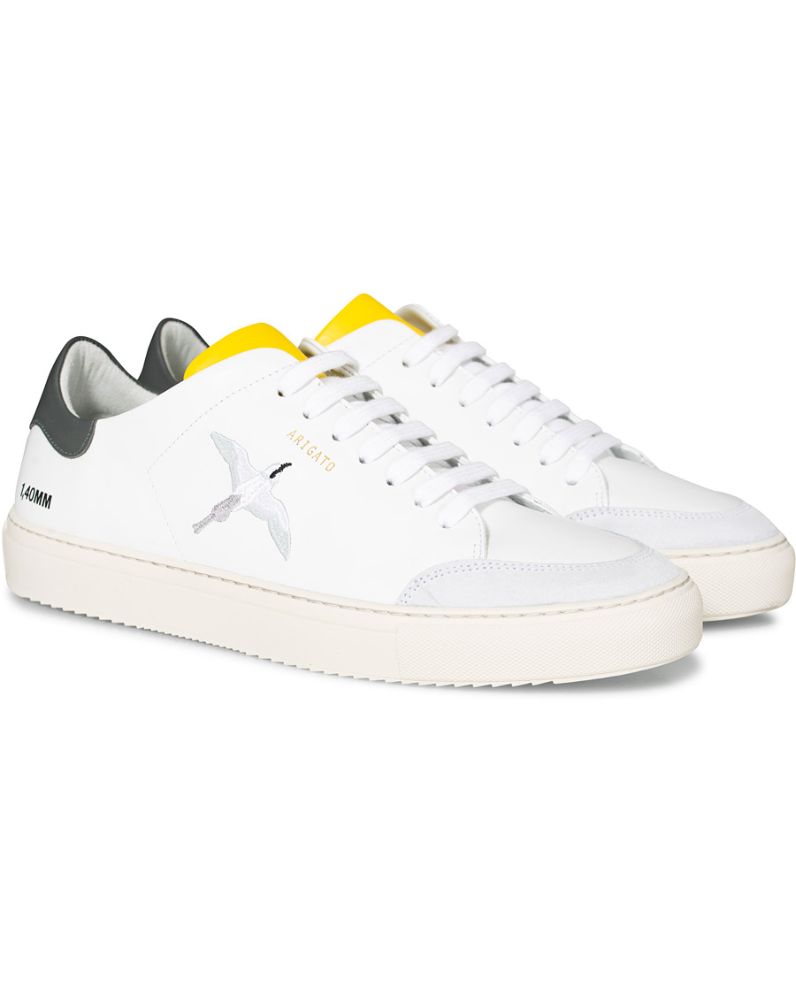 Herren | Axel Arigato Clean 90 Triple Bird Sneaker White/Yellow/Grey | Axel Arigato | Clean 90 Triple Bird Sneaker White/Yellow/Grey