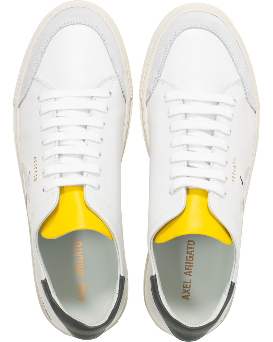Herren | Axel Arigato Clean 90 Triple Bird Sneaker White/Yellow/Grey | Axel Arigato | Clean 90 Triple Bird Sneaker White/Yellow/Grey