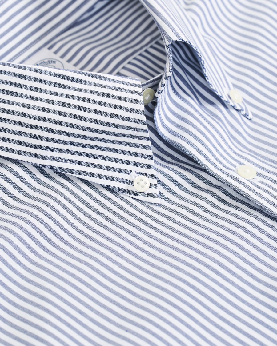 Herren | Hemden | Brooks Brothers | Regent Fit Non Iron Stripe Shirt Dark Blue