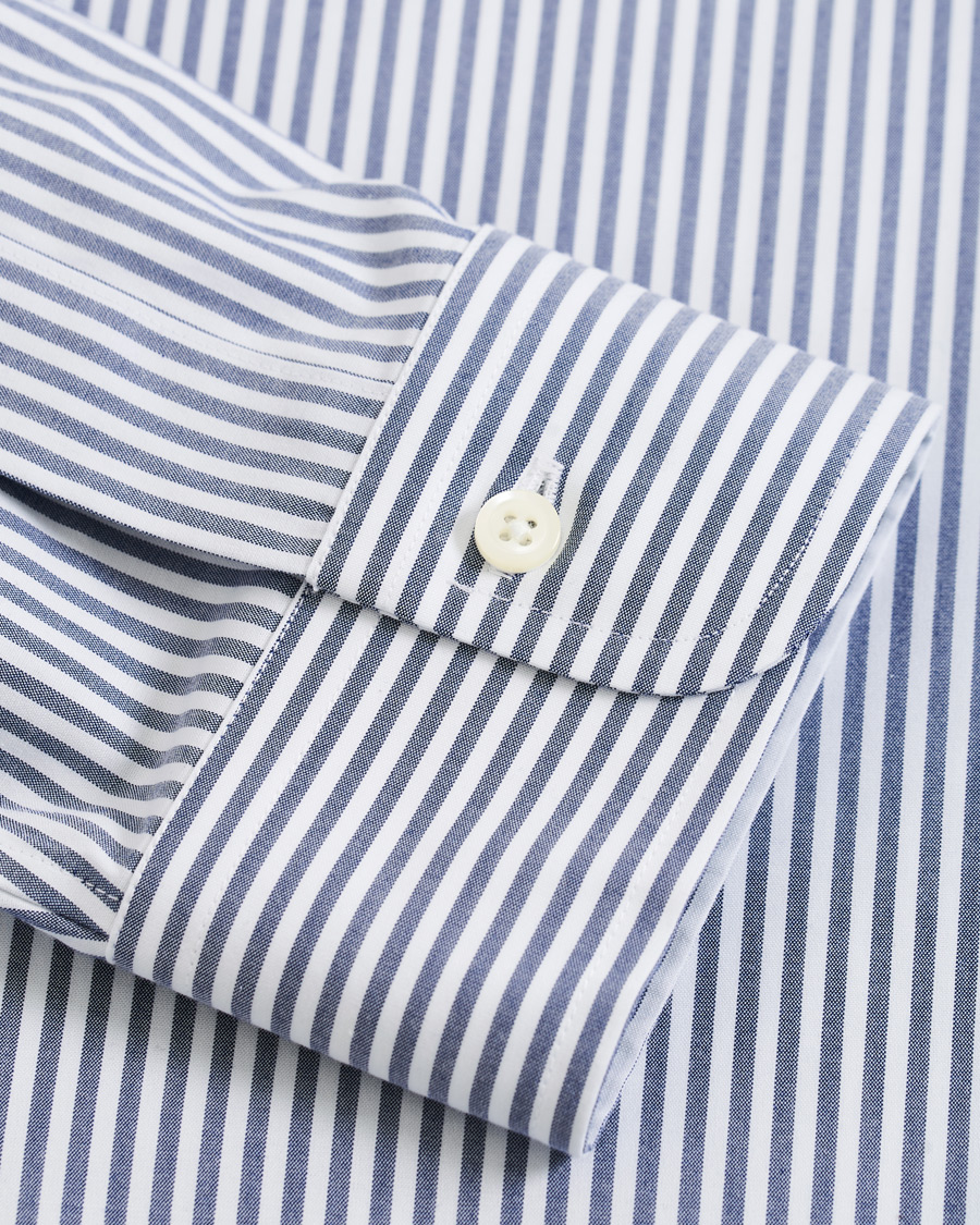Herren | Hemden | Brooks Brothers | Regent Fit Non Iron Stripe Shirt Dark Blue