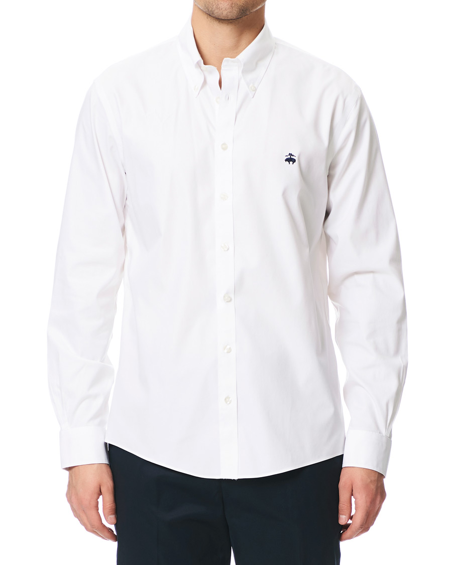 Herren | Hemden | Brooks Brothers | Milano Fit Non Iron Button Down Shirt White
