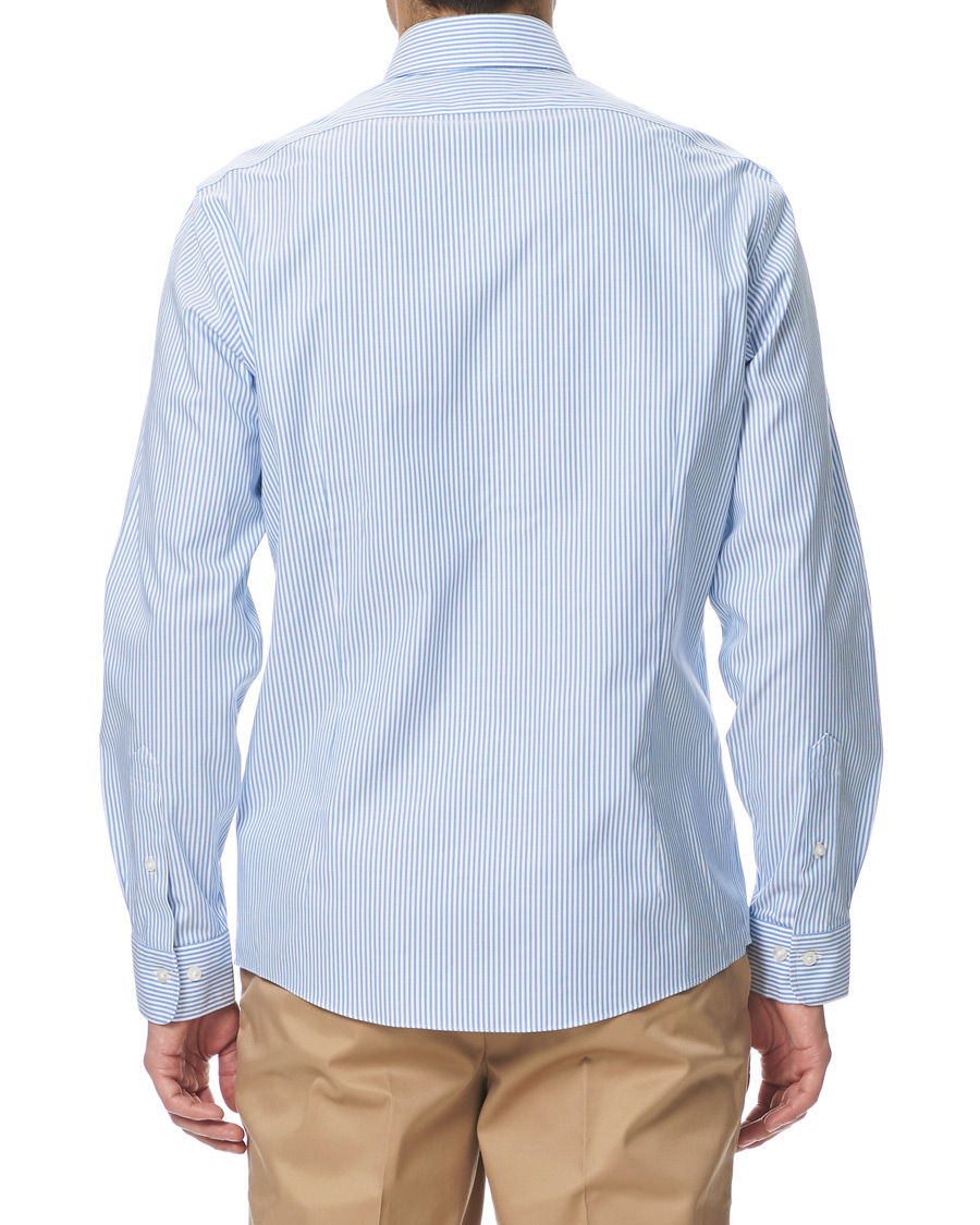 Herren | Hemden | Brooks Brothers | Milano Fit Non Iron Striped Shirt Light Blue