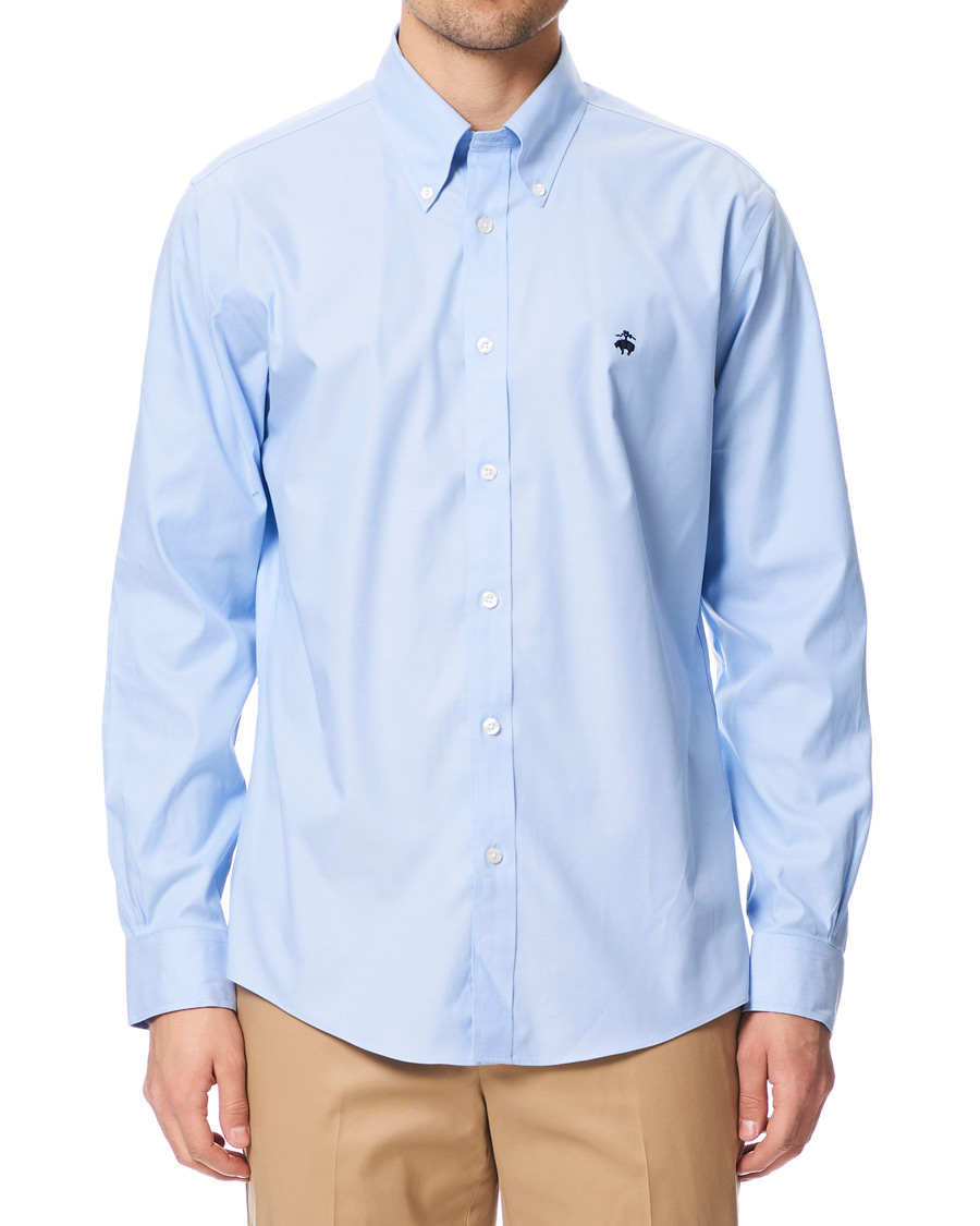 Herren | Hemden | Brooks Brothers | Regent Fit Button Down Sport Shirt Light Blue