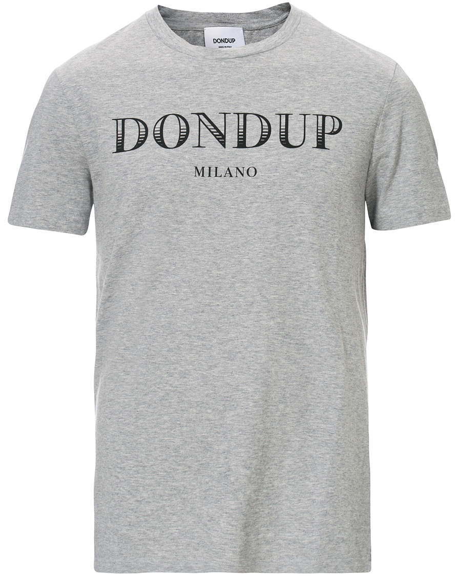 Herren | T-Shirts | Dondup | T-Shirt Logo Heather Grey