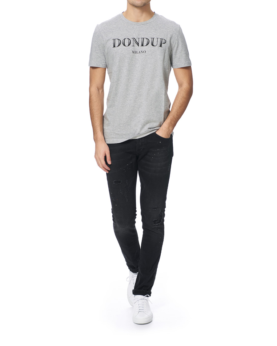 Herren | T-Shirts | Dondup | T-Shirt Logo Heather Grey
