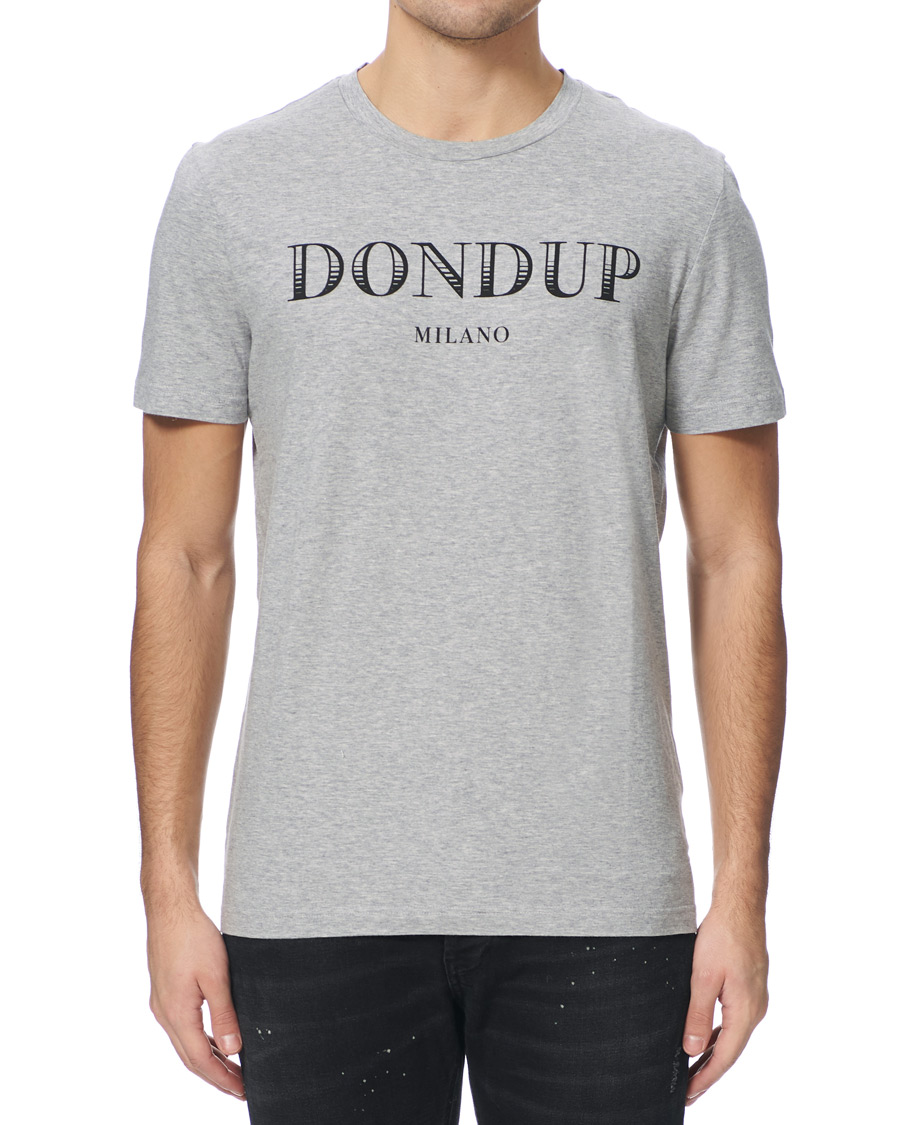 Herren | T-Shirts | Dondup | T-Shirt Logo Heather Grey