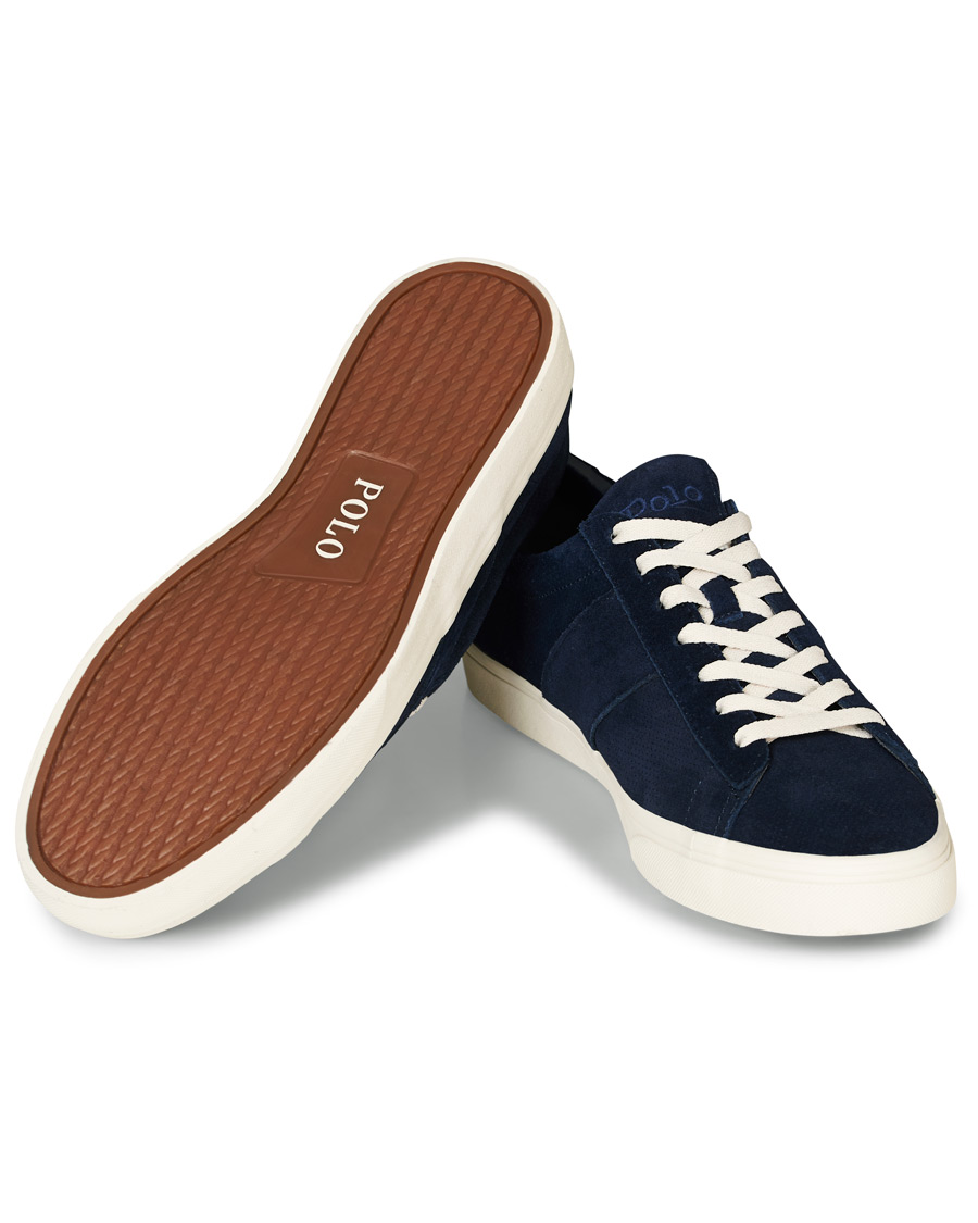 Herren | Polo Ralph Lauren Sayer Perforated Sneaker Navy Suede | Polo Ralph Lauren | Sayer Perforated Sneaker Navy Suede