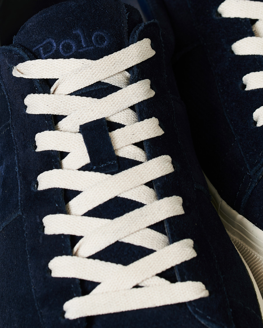 Herren | Polo Ralph Lauren Sayer Perforated Sneaker Navy Suede | Polo Ralph Lauren | Sayer Perforated Sneaker Navy Suede