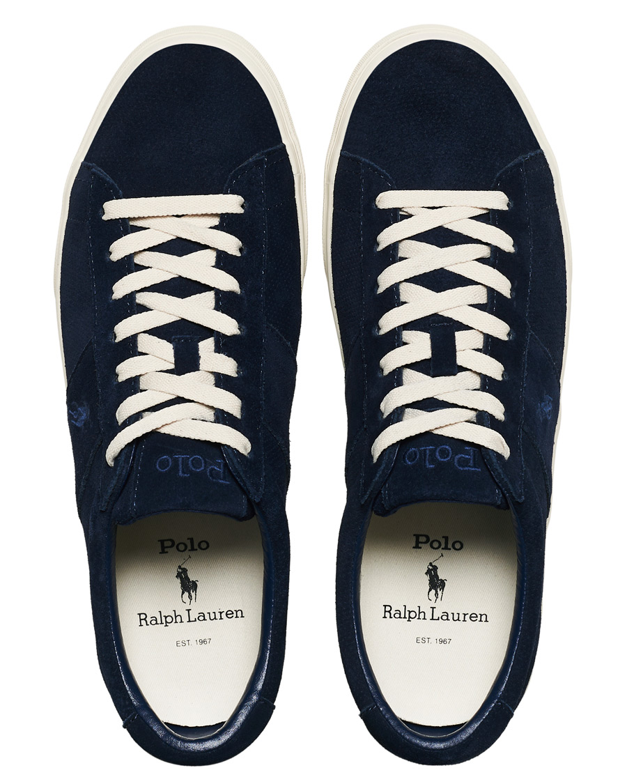 Herren | Polo Ralph Lauren Sayer Perforated Sneaker Navy Suede | Polo Ralph Lauren | Sayer Perforated Sneaker Navy Suede