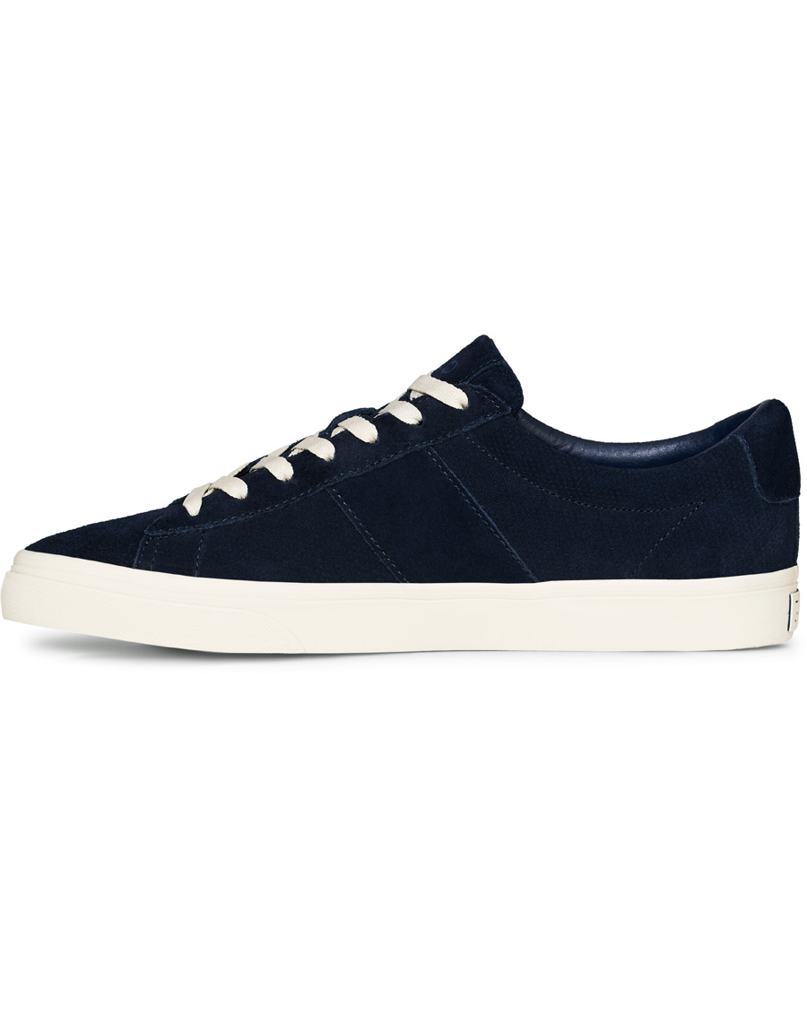 Herren | Polo Ralph Lauren Sayer Perforated Sneaker Navy Suede | Polo Ralph Lauren | Sayer Perforated Sneaker Navy Suede