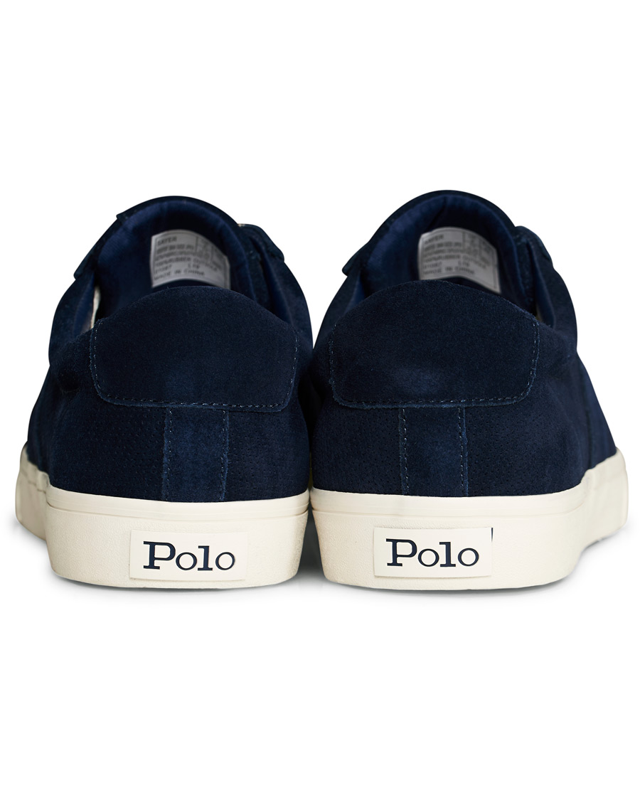 Herren | Polo Ralph Lauren Sayer Perforated Sneaker Navy Suede | Polo Ralph Lauren | Sayer Perforated Sneaker Navy Suede