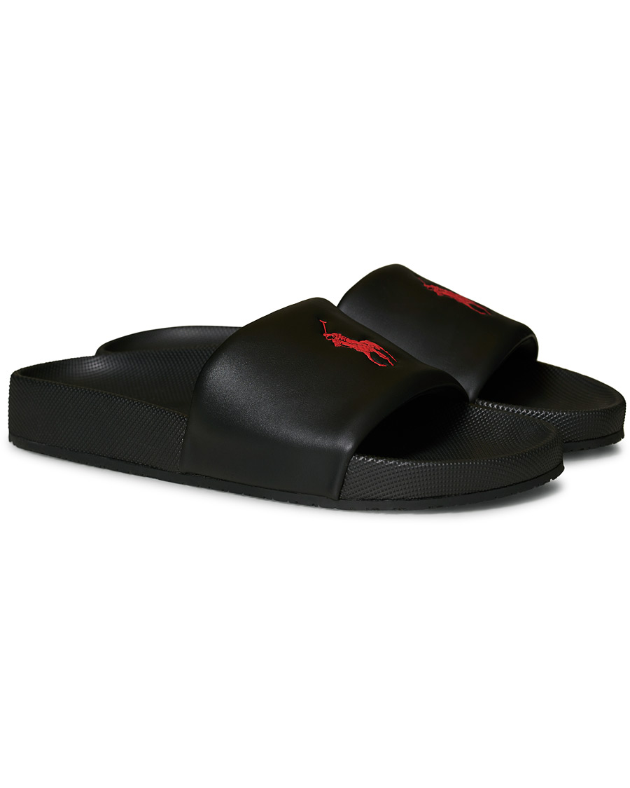 Herren | Polo Ralph Lauren Cayson Slides Black | Polo Ralph Lauren | Cayson Slides Black