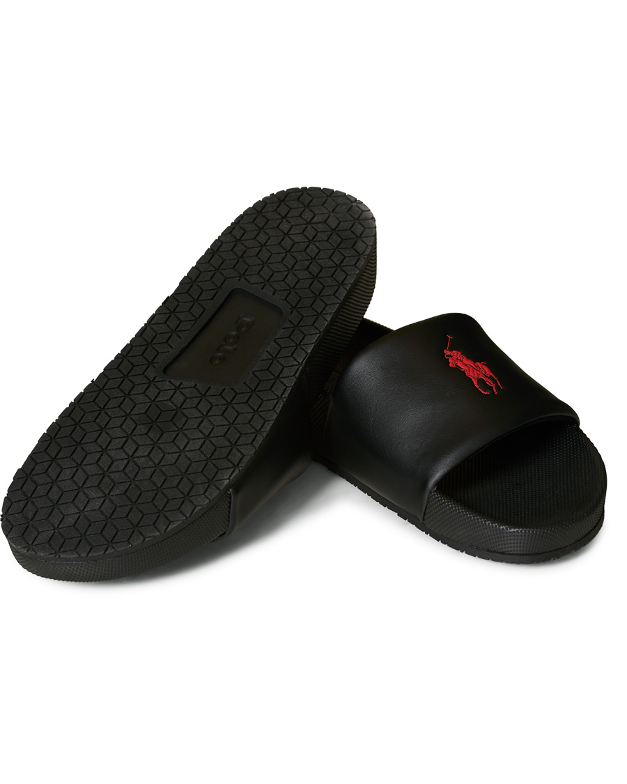 Herren | Polo Ralph Lauren Cayson Slides Black | Polo Ralph Lauren | Cayson Slides Black