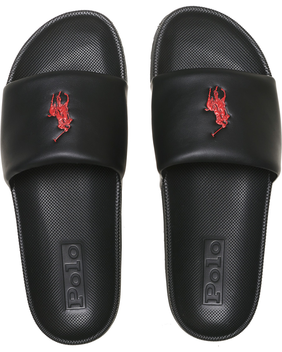 Herren | Polo Ralph Lauren Cayson Slides Black | Polo Ralph Lauren | Cayson Slides Black